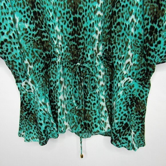 XIA - Animal Print Batwing Sleeve Top - L/XL - Picture 2 of 5